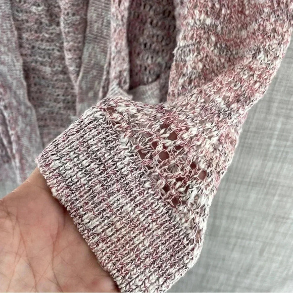 Lane Bryant Size 14/16 Long sleeve Loose Knit Cardigan Open Front 9346 - Picture 4 of 9